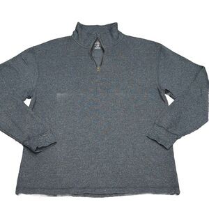 Redhead 1/4 Zip Thermal Shirt Size L Men's Gray Long Sleeve Waffle Knit